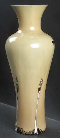 Ebony Collection 10" Tall Vase-Sand - Boxed