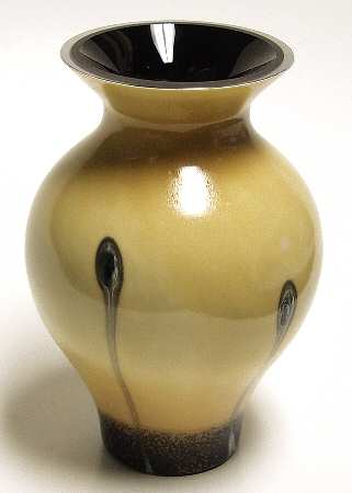 Ebony Collection 6" Bulb Vase-Sand - Boxed