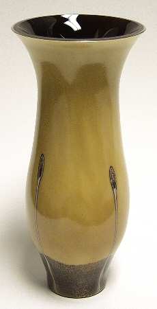 Ebony Collection 9" Flared Vase-Sand - Boxed
