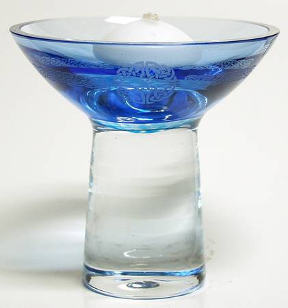 Celtic Myths Collection 4" Candle Holder-Blue - Boxed