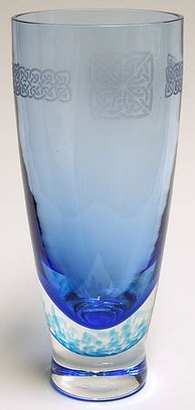 Celtic Myths Collection 8" Carnation Vase-Blue - Boxed