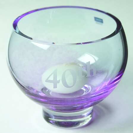 Occasions & Celebration Collection 40th Candleholder - Boxed