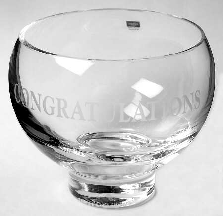Occasions & Celebration Collection 5 3/4" Congratulations Bowl - Boxed