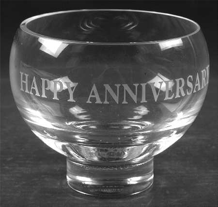 Occasions & Celebration Collection 5 3/4" Happyanniversary Bowl - Boxed