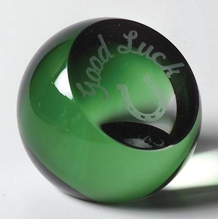 Occasions Paperweight Collection 1 3/4" Gems:Good Luck - Boxed