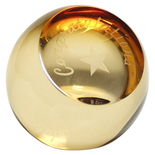 Occasions Paperweight Collection 1 3/4" Gems:Congratulations - Boxed