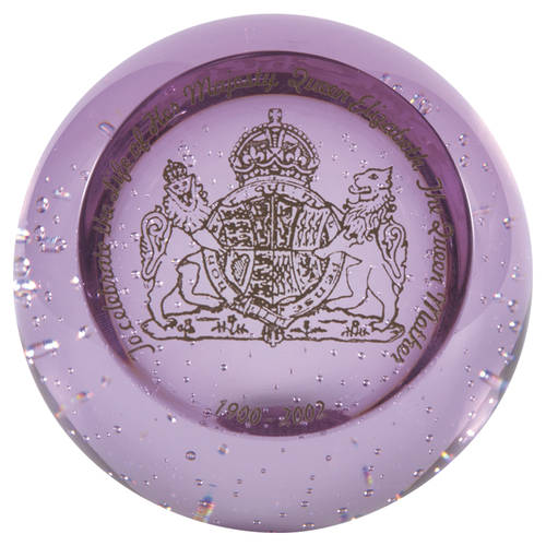 Caithness Giftware Queen Mother's Arms-Ppw - Boxed
