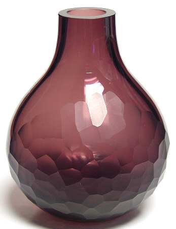 Caithness Giftware Flint Amethyst Small Bulb Vase - Boxed