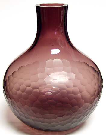 Caithness Giftware Flint Amethyst Bulb Vase - With Box 53