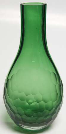 Caithness Giftware Flint Emerald Small Bulb Vase - Boxed