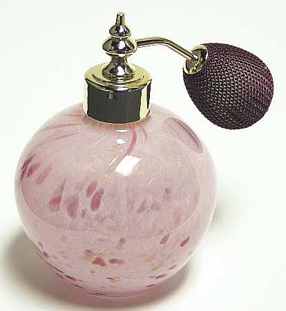Caithness Giftware Whispers Round Perfume Bottle-Rose - Boxed