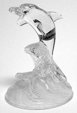 Animals & Figurines Dolphin-Clear - No Box
