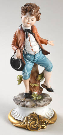 Capodimonte Giftware Boy With Hat-Viertasca - No Box