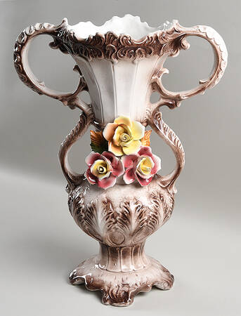 Capodimonte Giftware Floral Urn - No Box