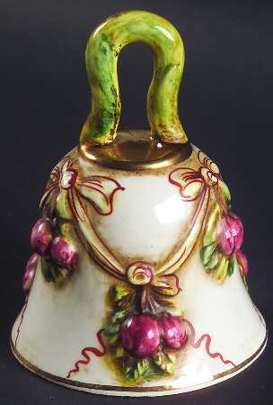Capodimonte Giftware Bell With Cherries - No Box