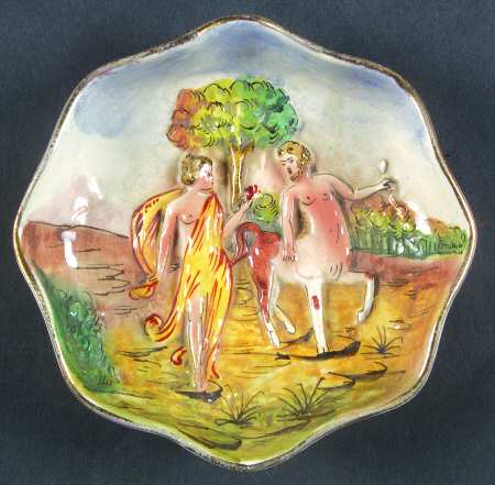 Capodimonte Giftware Small Ruffled Edge Bowl - No Box