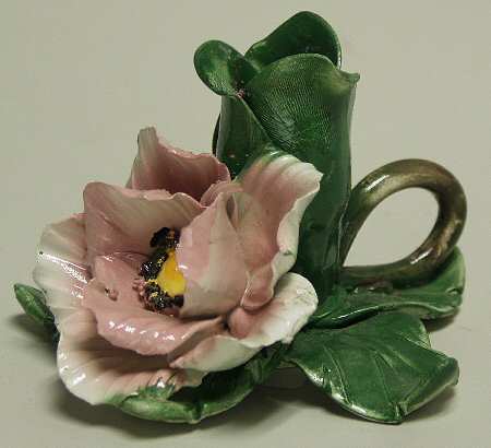 Capodimonte Giftware Flower Candleholder - No Box