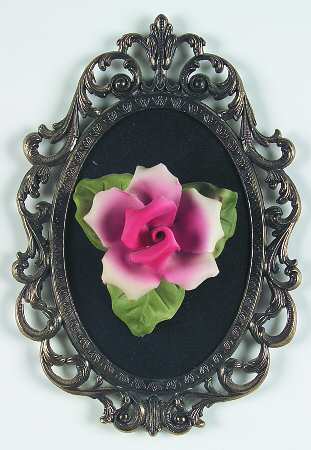 Capodimonte Giftware Flower Wall Plaque - No Box