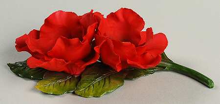 Capodimonte Giftware Red Roses - No Box