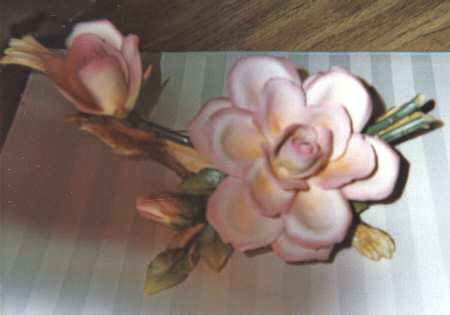Capodimonte Giftware Pink Rose - No Box