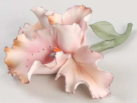 Capodimonte Giftware Pink Orchid - No Box