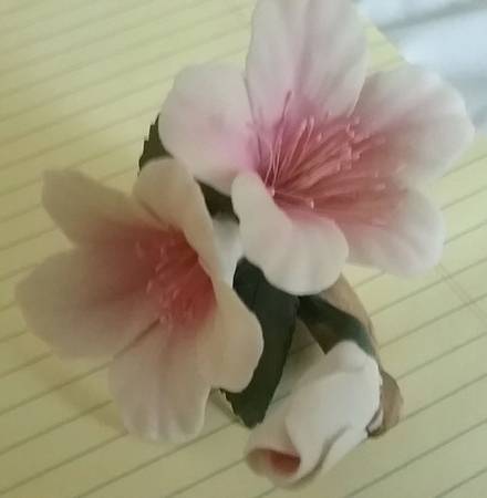 Capodimonte Giftware Two Cala Lilys - No Box
