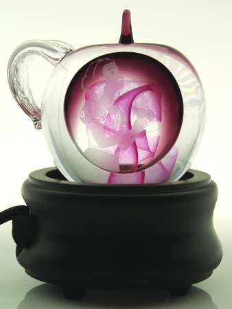 Snow White Collection Enchanted Apple W/ Light Base - Boxed