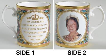 Caverswall Royalty Giftware Queen Mother 100th Birthday Mug - No Box