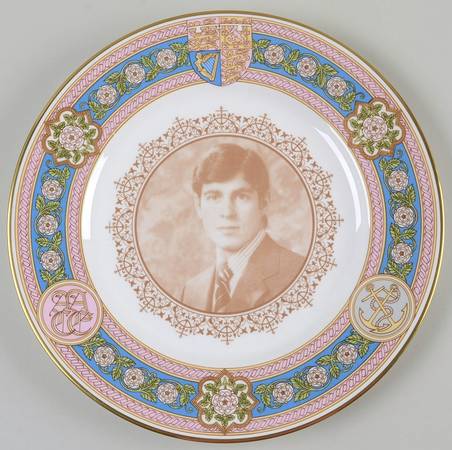 Caverswall Royalty Giftware Prince Andrew Coming Of Age Plate - No Box