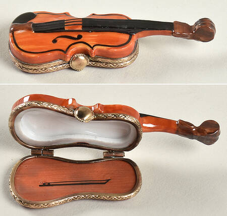 Chamart Exclusives Limoges Box Violin - No Box