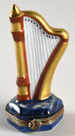 Chamart Exclusives Limoges Box Harp - No Box
