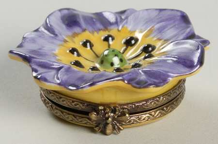 Chamart Exclusives Limoges Box Pansy - Boxed