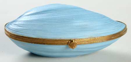Chamart Exclusives Limoges Box Oyster Blue - No Box