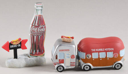 Coca-Cola Town Square Humble Hotdog-Set Of 2 - Boxed