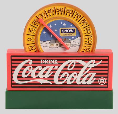 Coca-Cola Town Square Thermometer Sign - Boxed