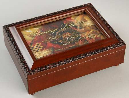 Cottage Garden Music Boxes Marriage Blessings-Unchained Melody - No Box