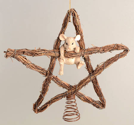 Charming Tails Star Tree Topper - Boxed
