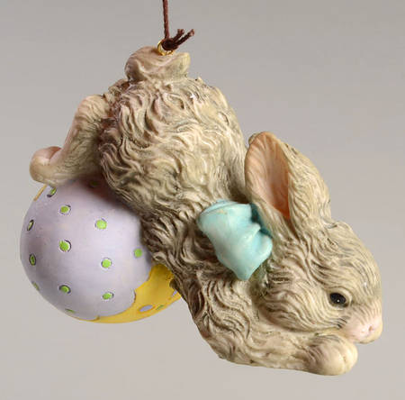 Charming Tails Rabbit On Easter Egg - Boxed