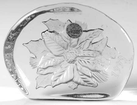 Christmas Paperweights by Cristal D'Arques - Durand