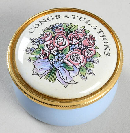 Crummles & Co Enamel Boxes Congratulations - Lavander - Boxed