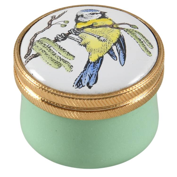 Crummles & Co Enamel Boxes Blue Tit - Boxed