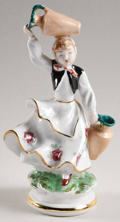 Hispania Figurine Girl With Pitchers - No Box