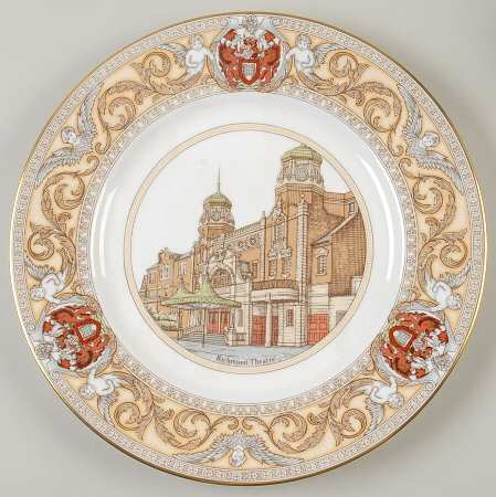Caverswall Plates Richmond Theatre - With Box