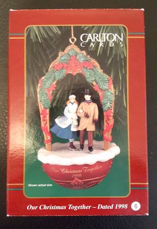 Carlton Cards Ornaments Our Christmas Together-1998 - Boxed