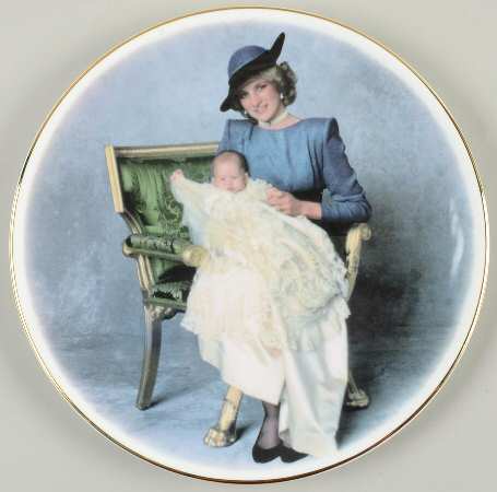 Coronet Pottery Royalty Giftware Prince Henry (Harry) Birth Plate - With Box