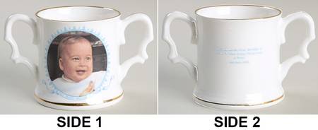 Coronet Pottery Royalty Giftware Prince William 1st Birthday Loving Cup - No Box