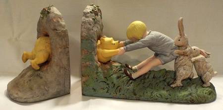 Classic Winnie-The-Pooh Stuck At Rabbits House-Book Ends - Boxed