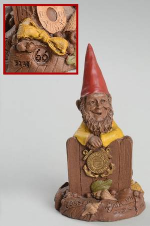 Armed Forces Gnomes Coastie-Yellow Ribbon - No Box