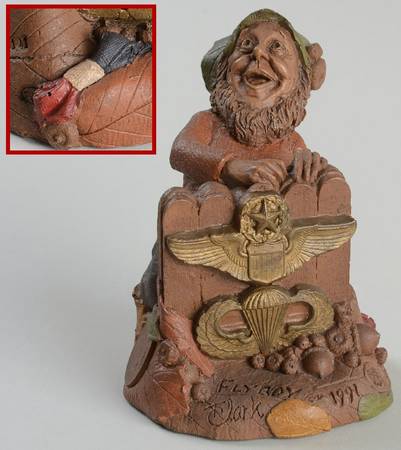 Armed Forces Gnomes Fly Boy-Red White & Blue Ribbon - No Box