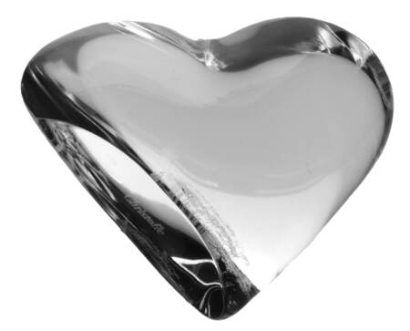 Christofle Paperweights Heart Clear  - No Box